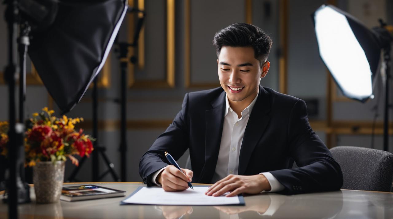 新生代演员苏晨正式签约橘子影视，开启全新艺术征程